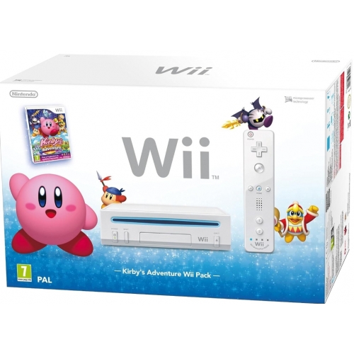 Nintendo Wii Kirby's Adventure Wii Pack - White