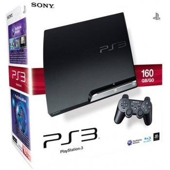Sony PlayStation 3 Slim 160GB - CECH3004 Charcoal Black