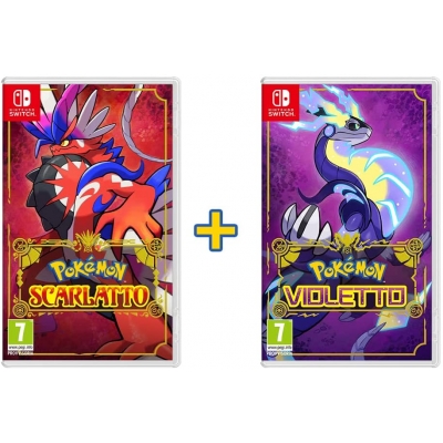 Pokémon Scarlatto + Pokémon Violetto (Combo 2 Giochi) - Prevendita Nintendo Switch [Versione EU Multilingue]