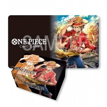 PREORDER One Piece Card Game Playmat and Storage Box Set Monkey.D.Luffy (ENG)