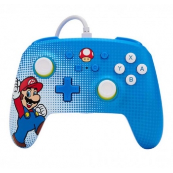 (SWITCH)  PowerA Controller Cablato Mario Pop Art Per Nintendo Switch