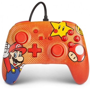 (SWITCH)  PowerA Controller Cablato Mario Vintage Per Nintendo Switch