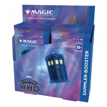 PREORDER Magic the Gathering Universes Beyond: Doctor Who Collector Booster Display (12) inglese