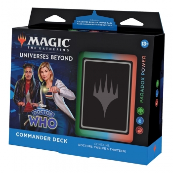 PREORDER Magic the Gathering Universes Beyond: Doctor Who Commander Decks Display (4) inglese
