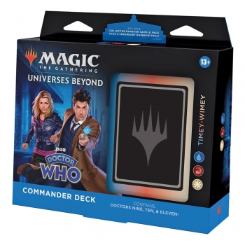 PREORDER Magic the Gathering Universes Beyond: Doctor Who Commander Decks Display  PARADOX POWER inglese