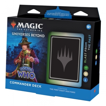 PREORDER Magic the Gathering Universes Beyond: Doctor Who Commander Decks Display  BLAST FROM THE PAST  inglese