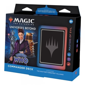 PREORDER Magic the Gathering Universes Beyond: Doctor Who Commander Decks Display  BLAST FROM THE PAST  inglese