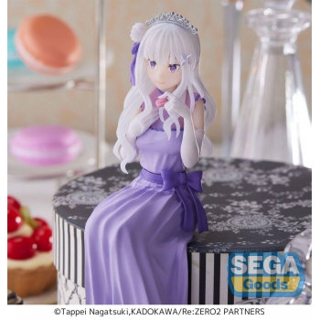 Re:Zero - Starting Life in Another World: Lost in Memories PM Perching PVC Statue Emilia (Dressed-Up Party) 14 cm